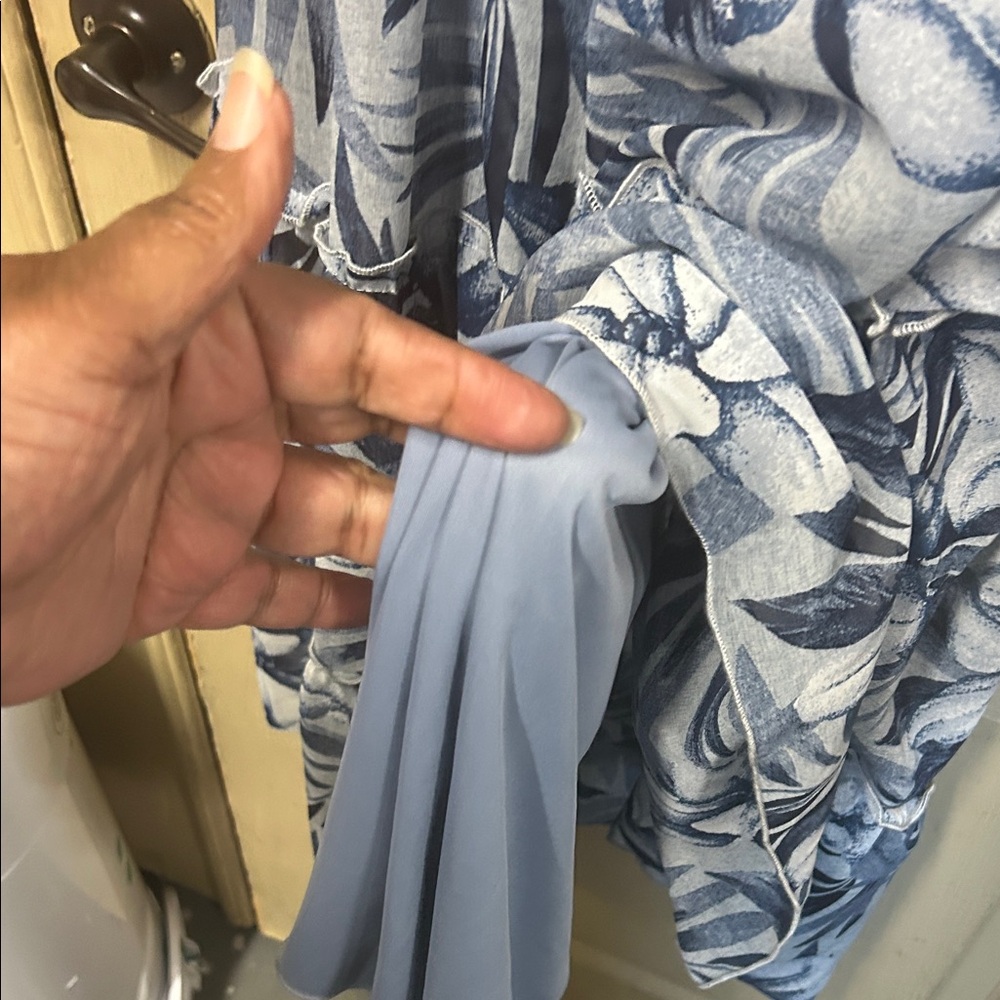 Floral Blue Maxi Dress - Picture 8 of 8